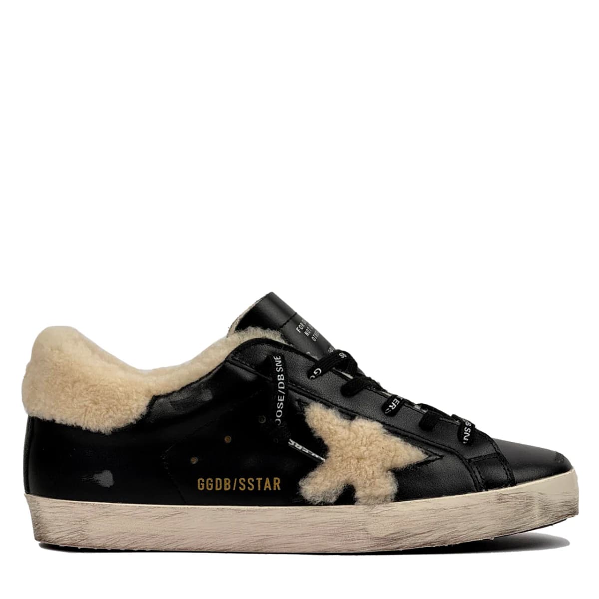 Женские кеды Super-Star Winter Black With Shearling Star цена 28 396 ₽ фото и описание в каталоге сайта goldengoose.moscow