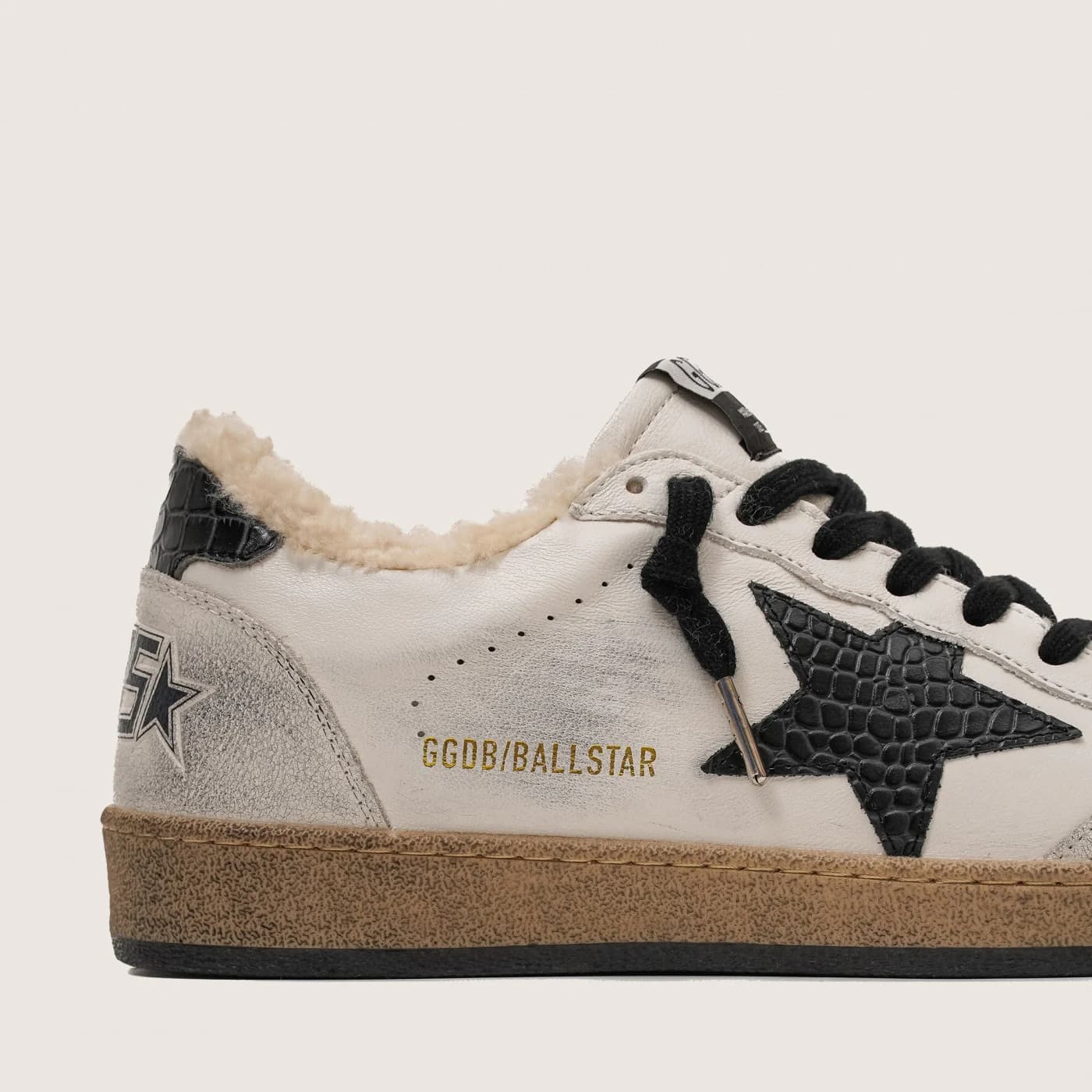 Мужские кеды Зимние Golden Goose Ball Star / Белые / питон зв цена 28 101 ₽ фото и описание в каталоге сайта goldengoose.moscow, фото 2