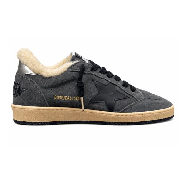 Мужские кеды GOLDEN GOOSE WINTER BALL STAR IN GRAPHITE SUEDE WITH BLACK LEATHER STAR цена 28 192 ₽ фото и описание в каталоге сайта goldengoose.moscow
