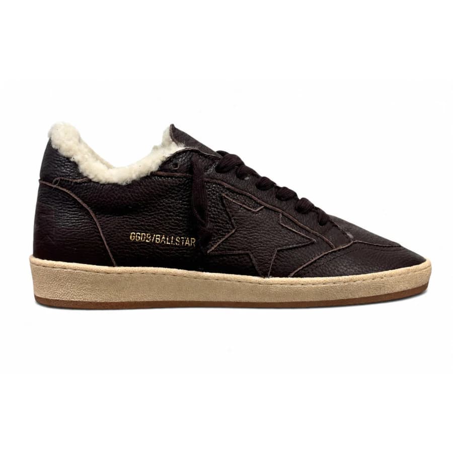 Мужские кеды GOLDEN GOOSE WINTER BALL STAR IN BROWN LEATHER WITH BROWN LEATHER STAR цена 28 092 ₽ фото и описание в каталоге сайта goldengoose.moscow