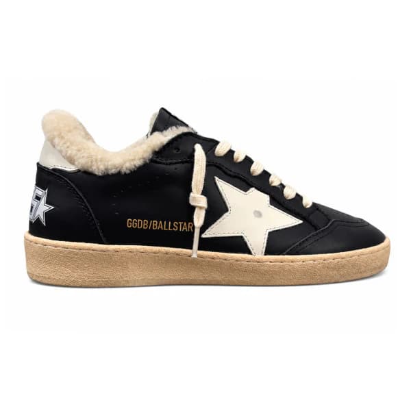 Мужские кеды GOLDEN GOOSE WINTER BALL STAR IN BLACK NAPPA WITH WHITE LEATHER STAR цена 28 343 ₽ фото и описание в каталоге сайта goldengoose.moscow
