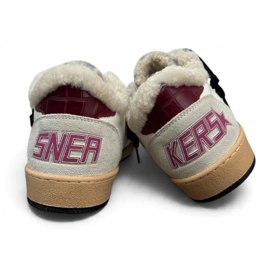 Женские кеды GOLDEN GOOSE WINTER BALL STAR WITH CHERRY CROCODILE STAR AND HEEL TAB цена 28 007 ₽ фото и описание в каталоге сайта goldengoose.moscow, фото 3