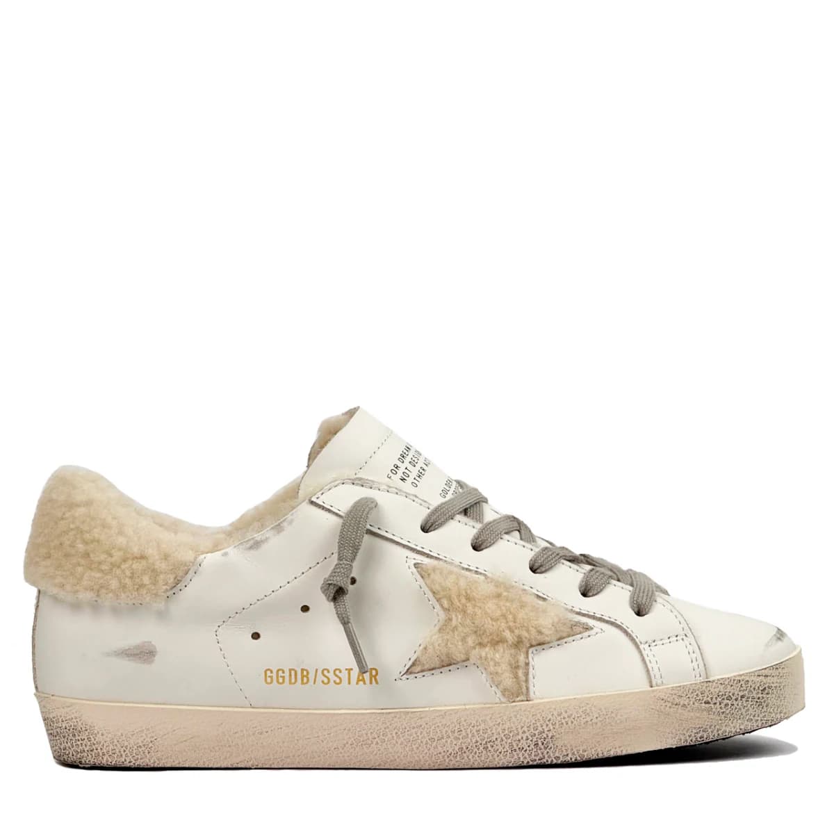 Женские кеды Super-Star Winter White Deluxe Brand Shearling цена 28 236 ₽ фото и описание в каталоге сайта goldengoose.moscow