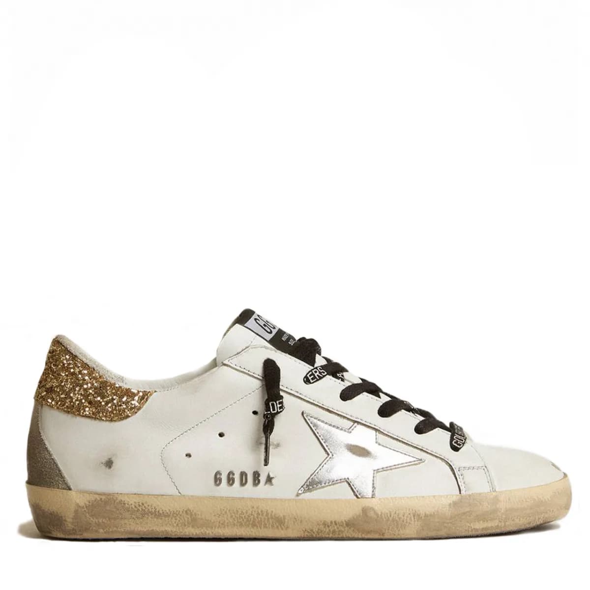 Женские кеды Golden Goose Super-Star / Super Star Donna Bianche in Pelle Con Talloncino Glitter цена 25 276 ₽ фото и описание в каталоге сайта goldengoose.moscow