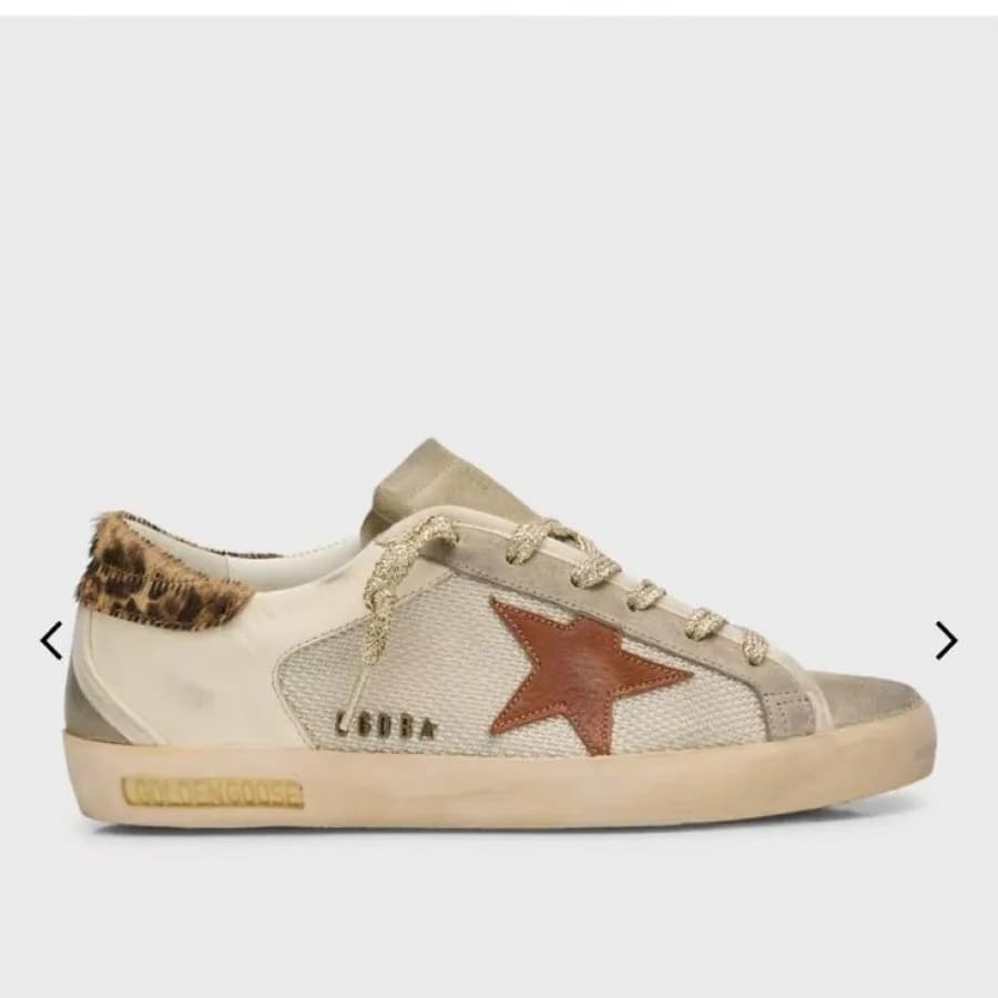 Женские кеды Golden Goose Super Star / Canvas leo tab / Ткань лео пятка цена 25 337 ₽ фото и описание в каталоге сайта goldengoose.moscow