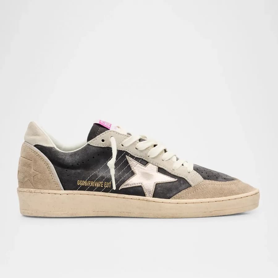 Женские кеды Golden Goose Ball Star / Dark grey/beige / Темно-серые/беж цена 25 137 ₽ фото и описание в каталоге сайта goldengoose.moscow