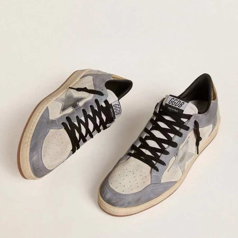 Женские кеды Golden Goose Ball Star / Фиолетовые / серебро звезда цена 25 061 ₽ фото и описание в каталоге сайта goldengoose.moscow, фото 2