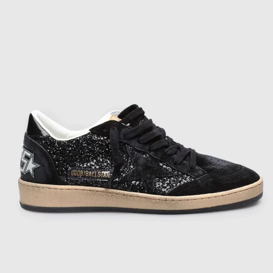Женские кеды Golden Goose Ball Star / Glitter Black / Глиттер черный цена 24 644 ₽ фото и описание в каталоге сайта goldengoose.moscow