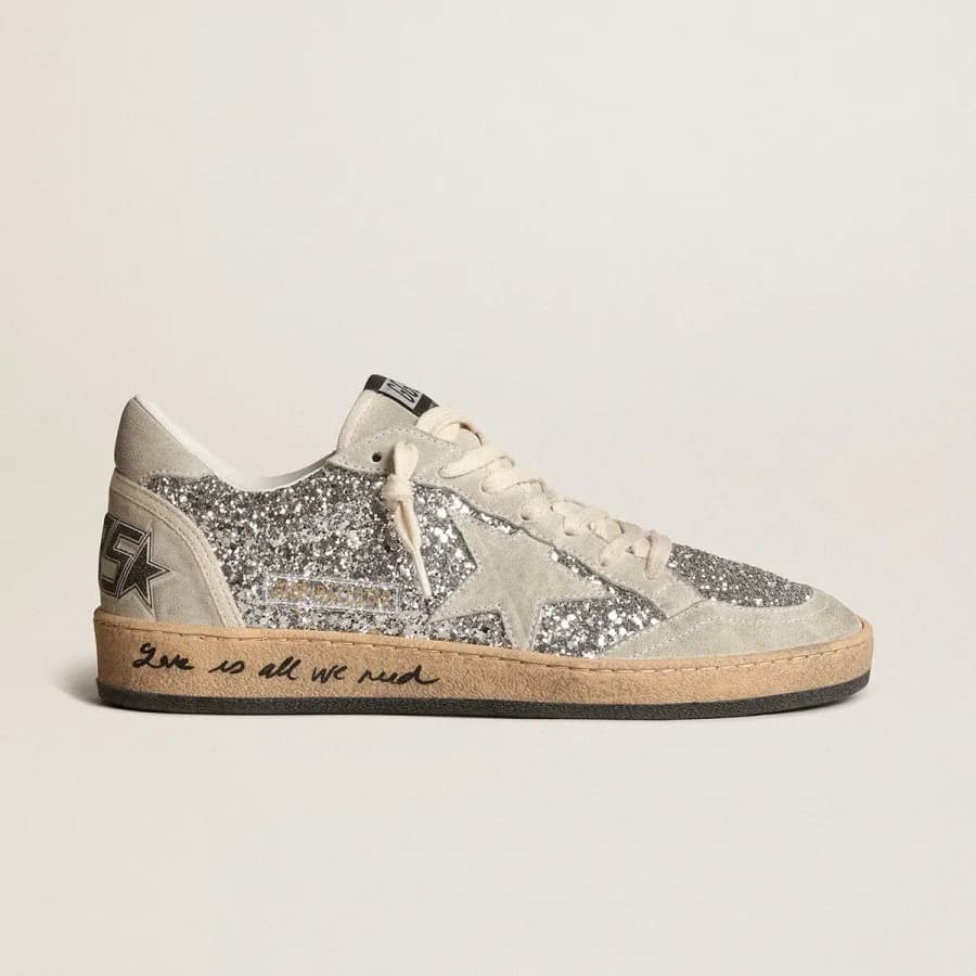Женские кеды Golden Goose Ball Star / Glitter Silver / Глиттер НФ цена 25 057 ₽ фото и описание в каталоге сайта goldengoose.moscow