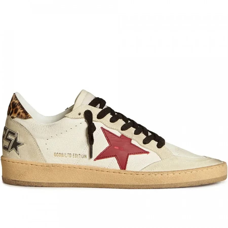 Женские кеды Golden Goose Ball Star / Leopard hell tab / Лео пятка цена 25 066 ₽ фото и описание в каталоге сайта goldengoose.moscow