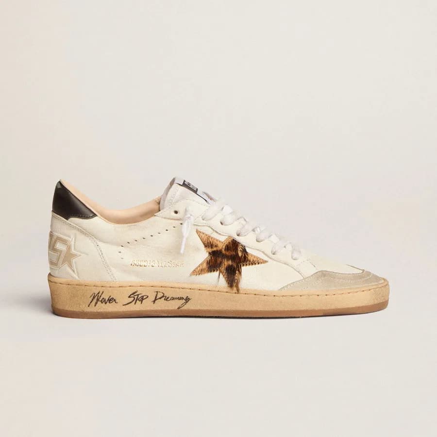 Женские кеды Golden Goose Ball Star / Leopard star / Лео звезда цена 24 667 ₽ фото и описание в каталоге сайта goldengoose.moscow