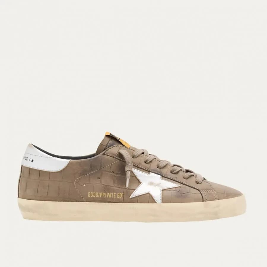 Мужские кеды Golden Goose Super Star / Brown croco Men / Корич крокодил цена 25 406 ₽ фото и описание в каталоге сайта goldengoose.moscow