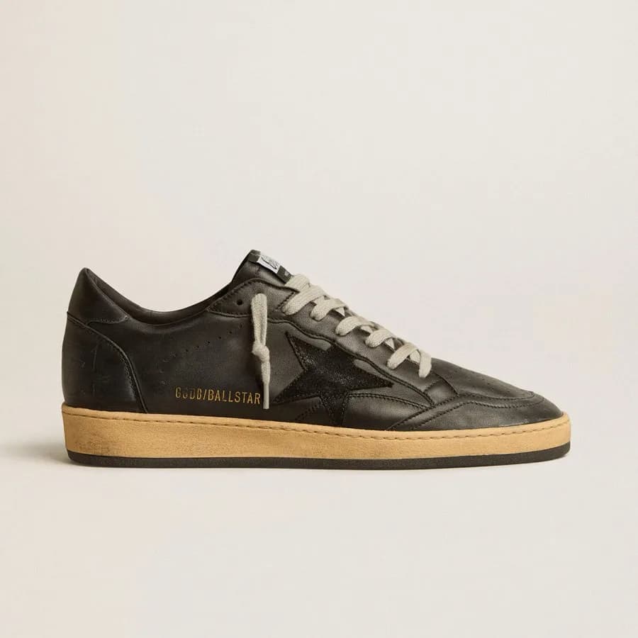 Мужские кеды Golden Goose Ball Star / Черные / черная звезда цена 24 664 ₽ фото и описание в каталоге сайта goldengoose.moscow