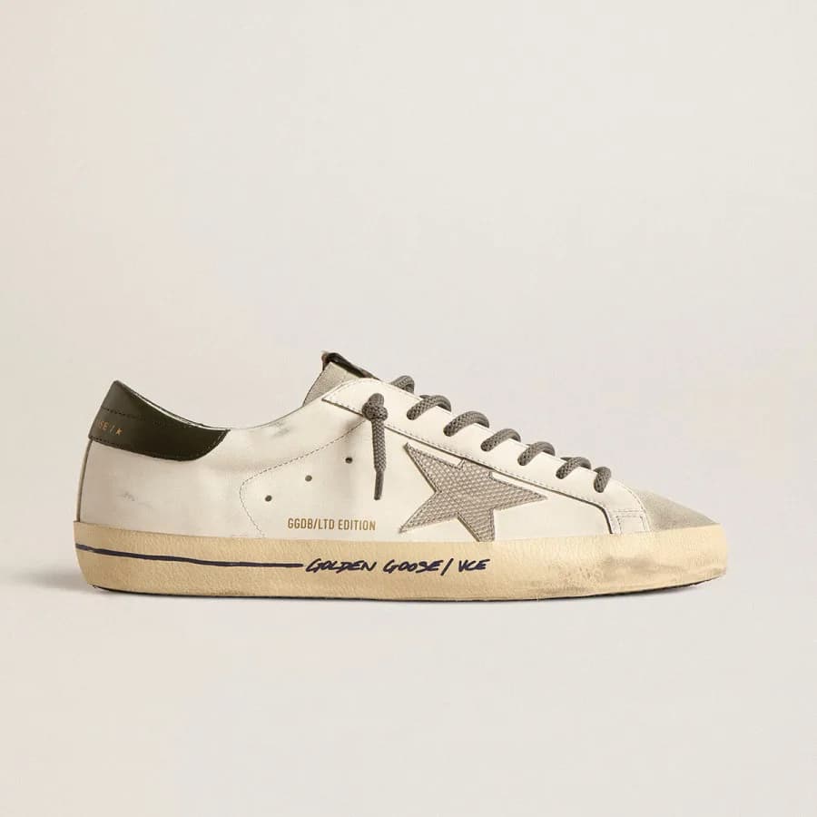 Мужские кеды Golden Goose Super Star / Green heel tab Men / Зеленая пятка цена 24 705 ₽ фото и описание в каталоге сайта goldengoose.moscow