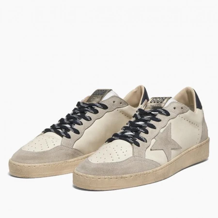 Мужские кеды Golden Goose Ball Star / Серые / серая звезда цена 25 034 ₽ фото и описание в каталоге сайта goldengoose.moscow, фото 2