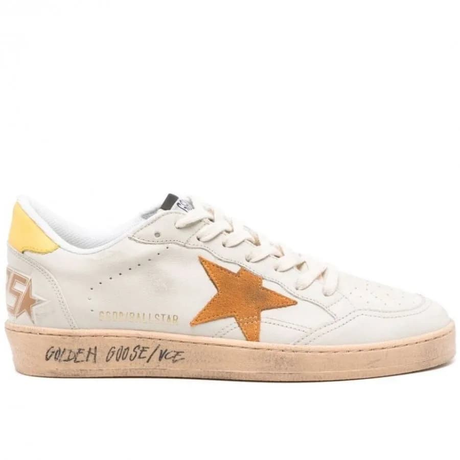 Женские кеды Golden Goose Ball Star / Оранж звезда / желтая пятка цена 25 043 ₽ фото и описание в каталоге сайта goldengoose.moscow