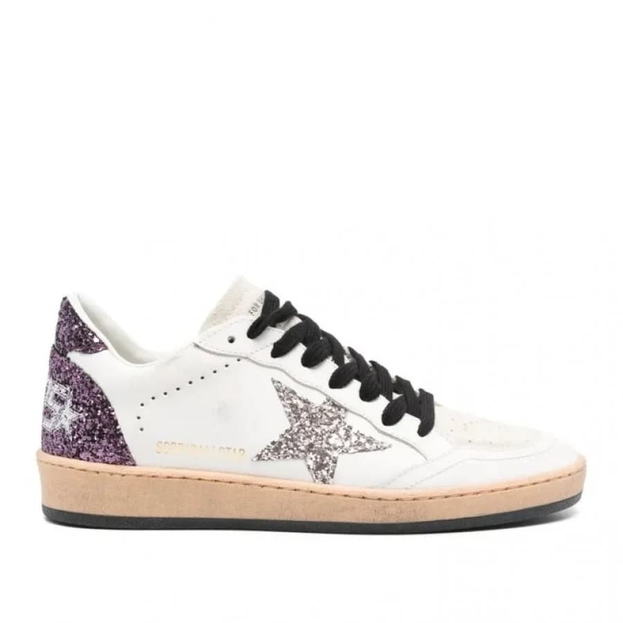 Женские кеды Golden Goose Ball Star / Pink glitter hell tab / Розовый глиттер цена 24 897 ₽ фото и описание в каталоге сайта goldengoose.moscow