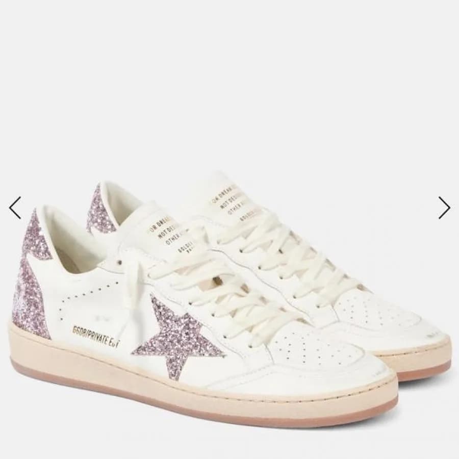 Женские кеды Golden Goose Ball Star / Pink glitter star / Розовый глиттер Сирень цена 25 068 ₽ фото и описание в каталоге сайта goldengoose.moscow