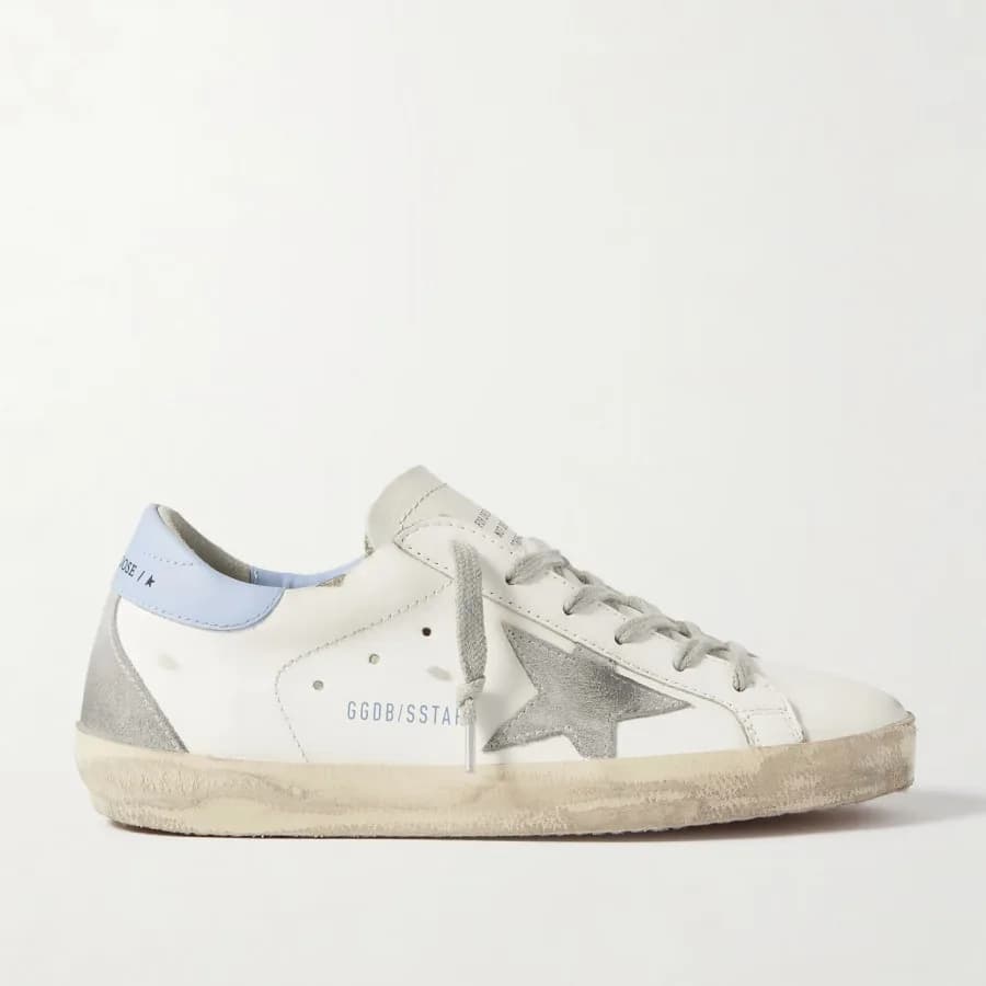 Женские кеды Golden Goose Super Star / Sky Blue hell tab / Голубая пятка цена 24 917 ₽ фото и описание в каталоге сайта goldengoose.moscow
