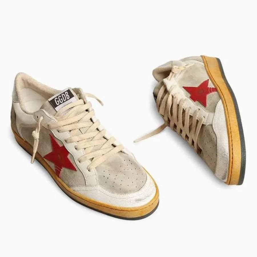 Женские кеды Golden Goose Ball Star / Бежевые / красная звезда цена 25 249 ₽ Женские кеды Golden Goose Ball Star / Бежевые / красная звезда цена 25 249 ₽ фото и описание в каталоге сайта goldengoose.moscow, фото 2