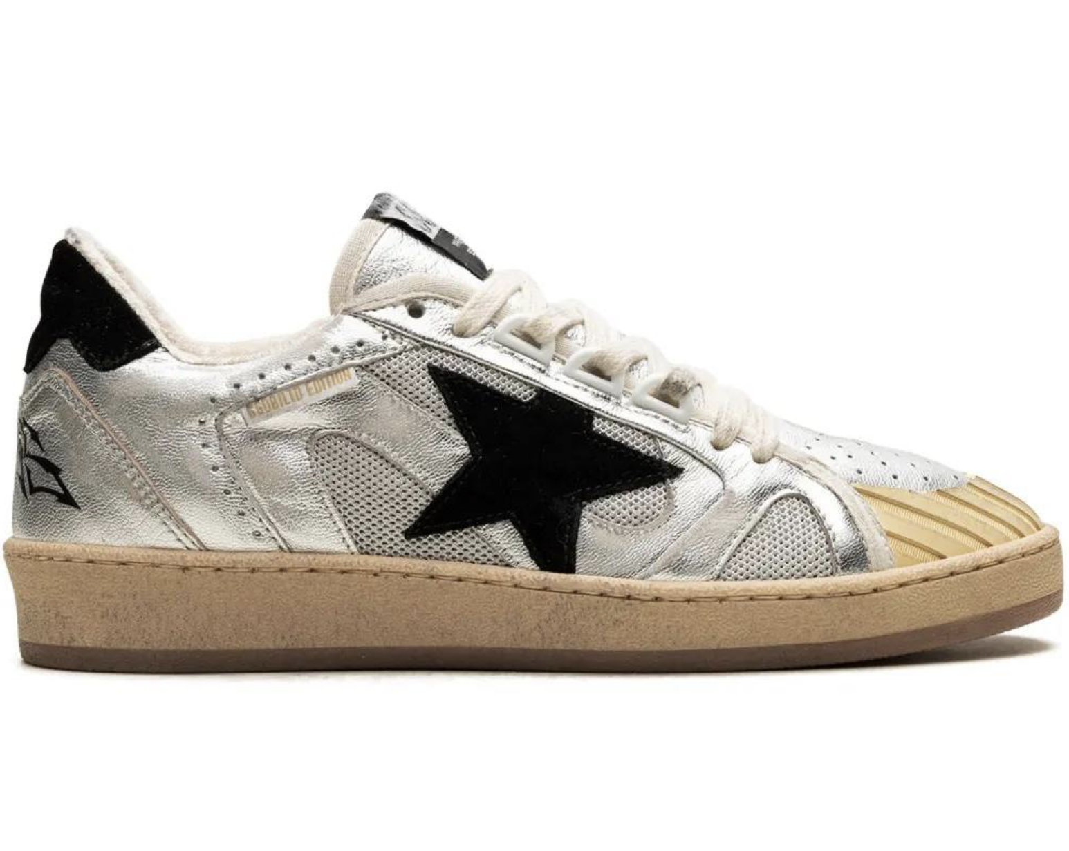 Golden Goose Ball-Star / Серебряно-Чёрные
