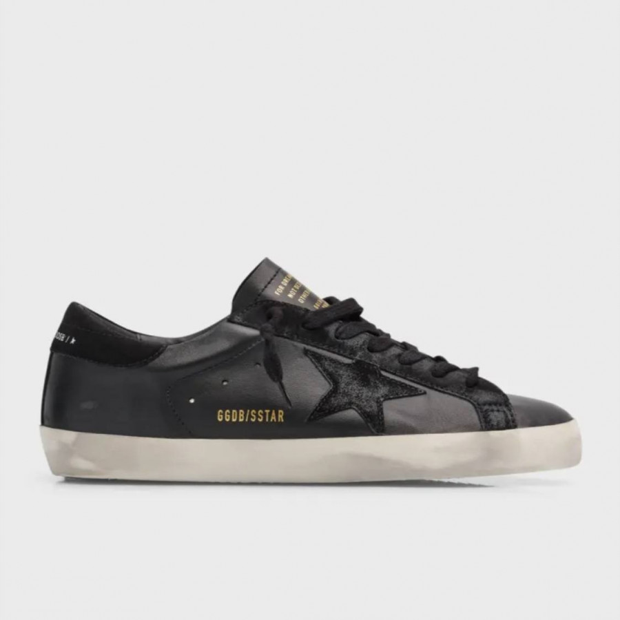 Golden Goose Super Star / Black-suede star / Черн-замш звезда