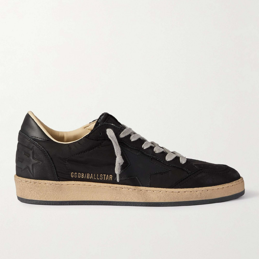 Golden Goose Ball Star / Черные тканевые / черная звезда муж